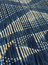 Load image into Gallery viewer, African Vintage Ikat Denim Textile 58