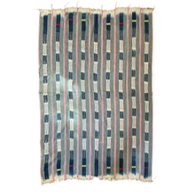 Load image into Gallery viewer, African Vintage Ikat Denim Textile 54