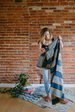 Load image into Gallery viewer, African Vintage Ikat Denim Textile 03