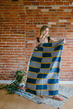 Load image into Gallery viewer, African Vintage Ikat Denim Textile 03