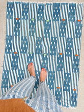 Load image into Gallery viewer, African Vintage Ikat Denim Textile 34