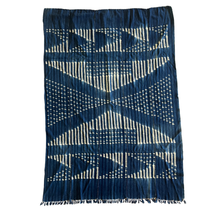 Load image into Gallery viewer, African Vintage Ikat Denim Textile 58