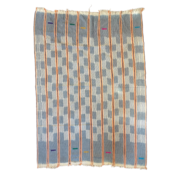 African Vintage Ikat Denim Textile 49
