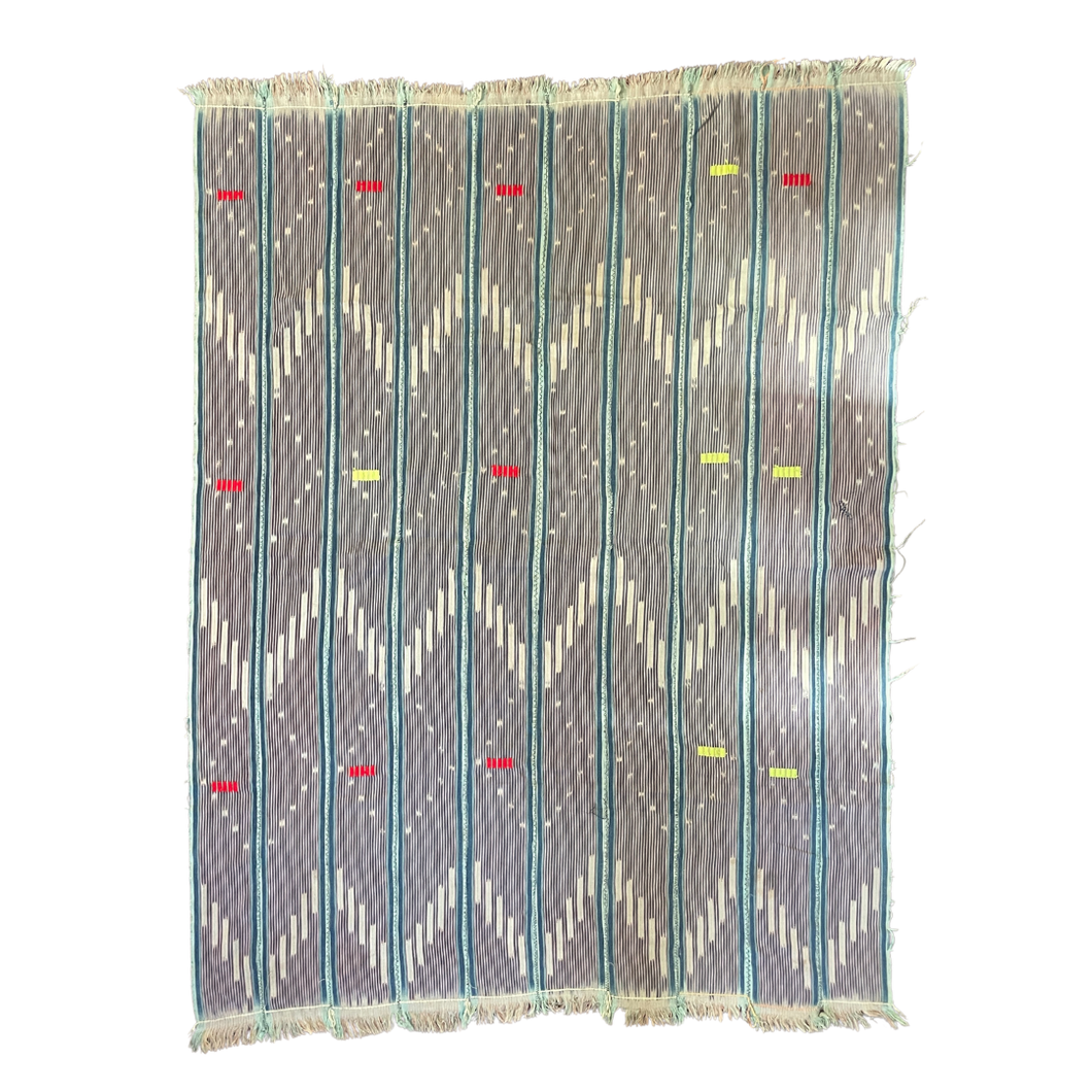 African Vintage Ikat Denim Textile 50