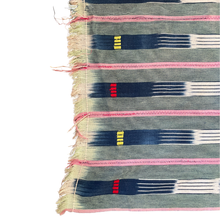 Load image into Gallery viewer, African Vintage Ikat Denim Textile 54