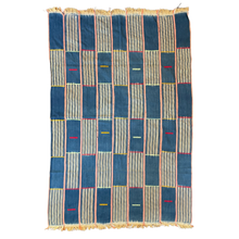 Load image into Gallery viewer, African Vintage Ikat Denim Textile 57