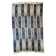 Load image into Gallery viewer, African Vintage Ikat Denim Textile 56