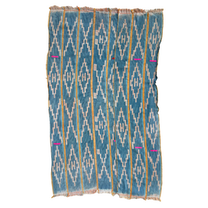 African Vintage Ikat Denim Textile 36