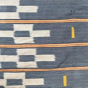 African Vintage Ikat Denim Textile 37