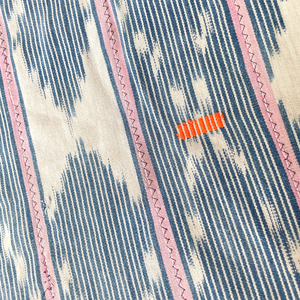 African Vintage Ikat Denim Textile 35