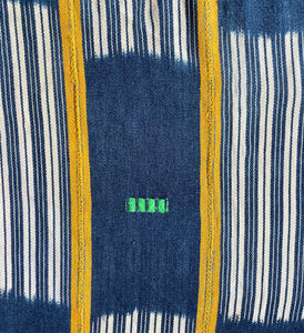 African Vintage Ikat Denim Textile 03