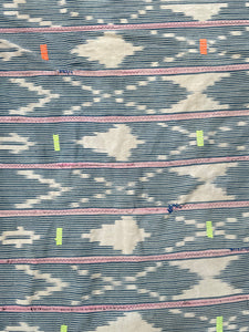 African Vintage Ikat Denim Textile 35