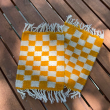 Load image into Gallery viewer, Yellow Checkered Coasters