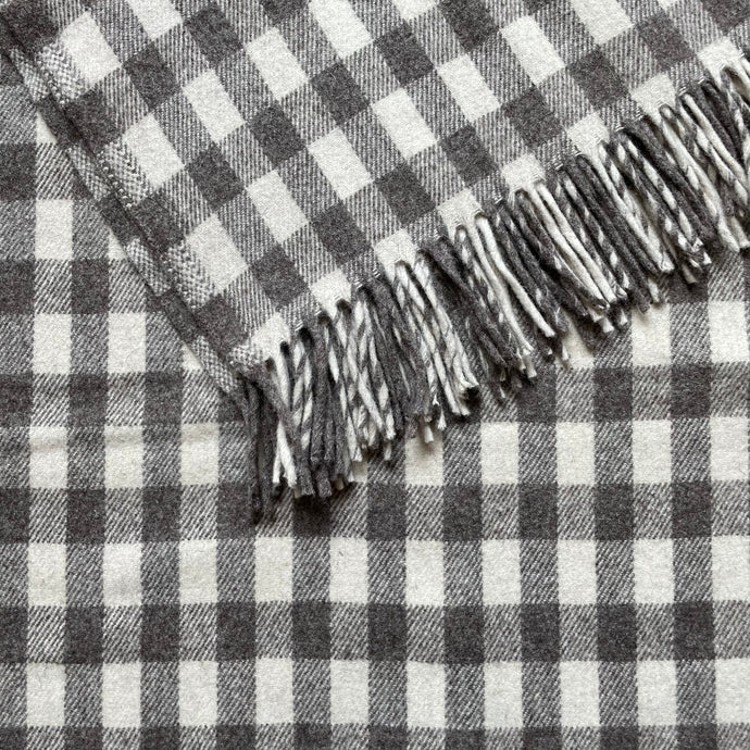 Wool Throw Gingham