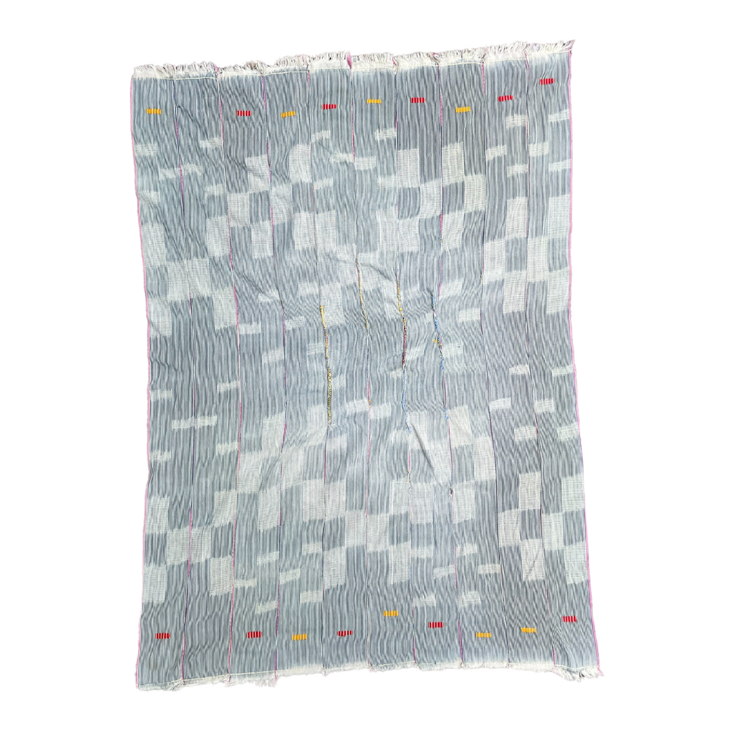 African Vintage Ikat Denim Textile 19