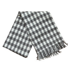Load image into Gallery viewer, Wool Throw Gingham